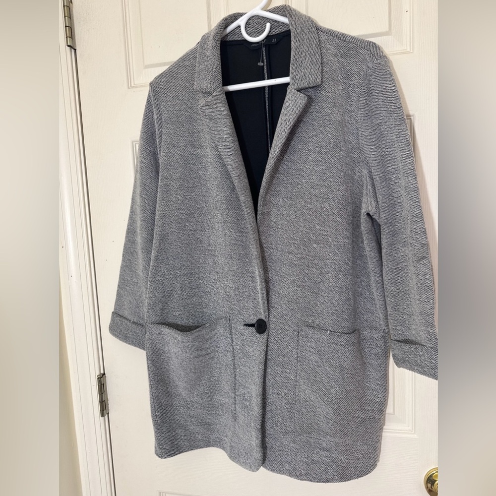 Women’s Gray Casual Blazer Size 14 Large Excellent Condition